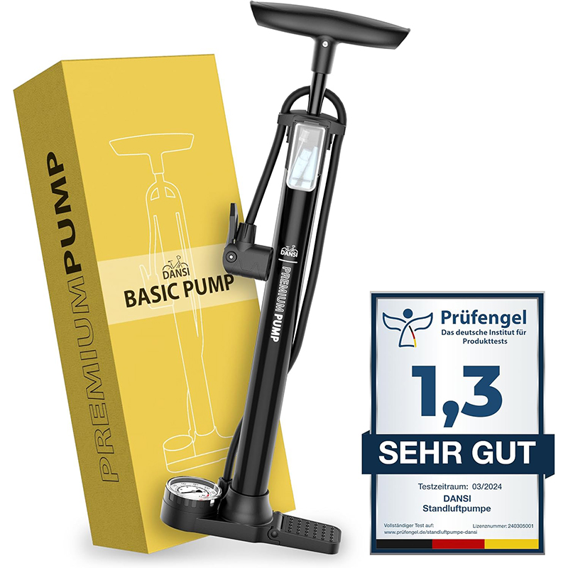 Stand-Fahrradpumpe 1 DANSI Stand-Fahrradpumpe alle Ventile AV, SV, DV