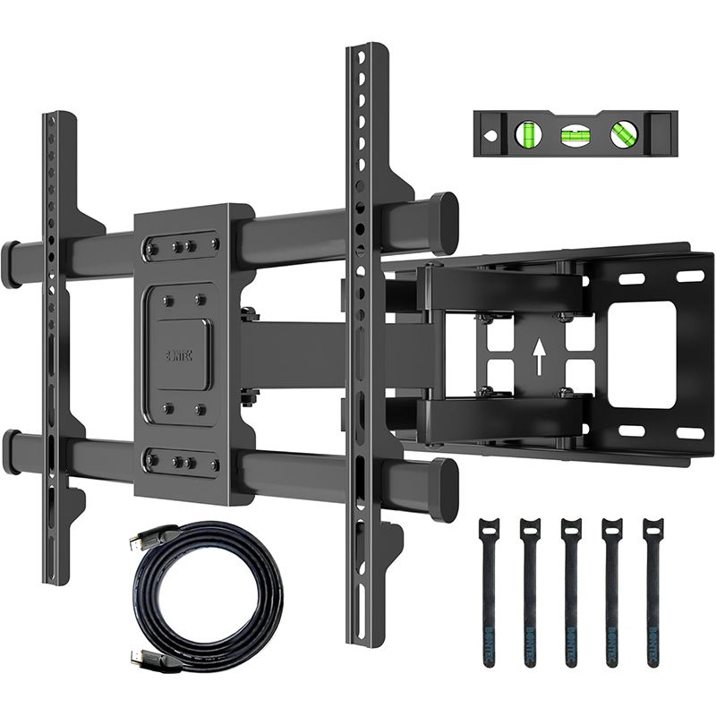 Wandhalterung BONTEC TV Wandhalterung für 32-80" Fernseher, schwenkbar & neigbar, bis 60kg, VESA 600x400mm, für Flach- & Curved-TVs