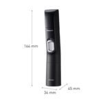 Panasonic ER-GN300 Nasen-, Ohren- & Augenbrauentrimmer, wasserdicht, batteriebetrieben, Schwarz