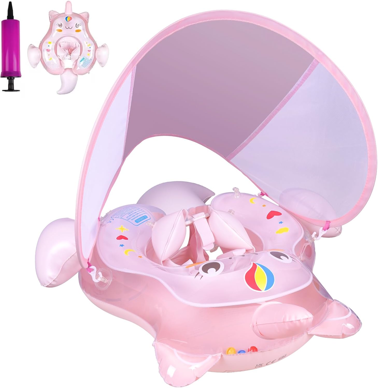 Baby Schwimmring – Aufblasbarer Wasserspass mit Sicherheitssitz (3–36 Monate)