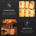 Log Barn Natürliche Anzündwolle – 200 Stück, Öko-Feueranzünder für Kamin, Grill & Ofen
