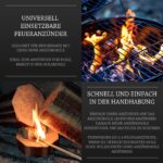 Log Barn Natürliche Anzündwolle – 200 Stück, Öko-Feueranzünder für Kamin, Grill & Ofen