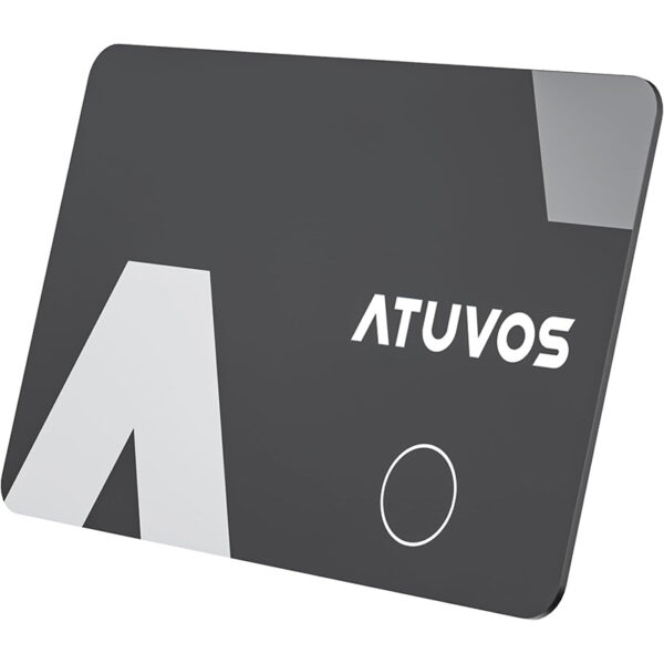 ATUVOS Wallet Tracker Karte – 1.6mm dünn, kompatibel mit Apple Wo ist? App (nur iOS) – Bluetooth Finder für Geldbeutel, Koffer & mehr