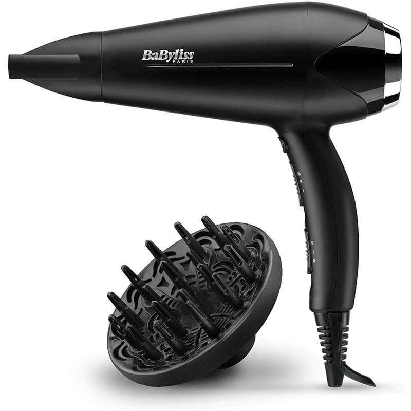 BaByliss BaByliss Turbo Smooth 2200 Haartrockner – Schwarz/Silber, D572DE