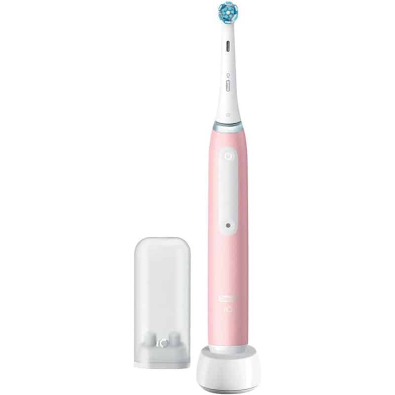 Oral Oral-B iO 3N Elektrische Zahnbürste, Rosa – 3 Putzmodi, Mikrovibrationen, inkl. Ladegerät & Bürstenhalter