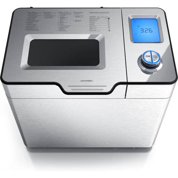 Arendo Brotbackautomat – 25 Programme, Zutatenfach, Joghurtfunktion, 1 kg, BPA-frei
