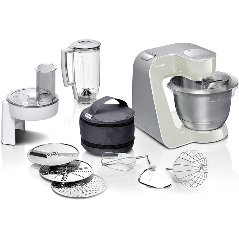 Küchenmaschine 2 Bosch MUM Serie 4 Küchenmaschine – 1000 W, 3,9 L Schüssel, Mixer, Rührwerk & Schnitzler