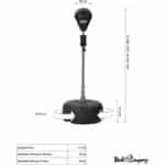 Bad Company Punchingball mit Stand – Höhenverstellbar, inkl. Boxbirne