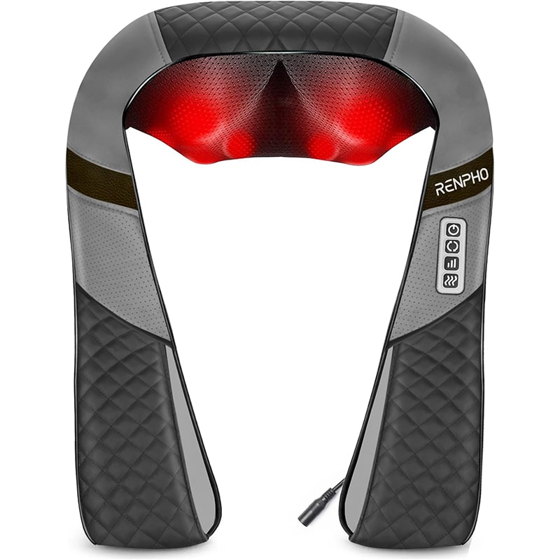 RENPHO RENPHO Shiatsu Nackenmassagegerät mit Wärme – 3D Tiefengewebe-Massage