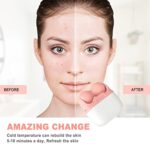 Leeshine Eisroller 2in1 – Gesicht & Augen kühlen, Schwellungen lindern, mit Etui (Pink)
