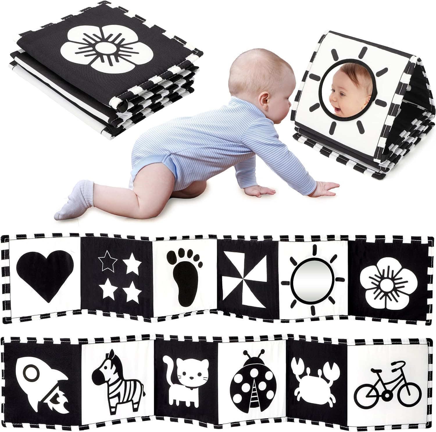URMYWO Schwarzes & Weisses Babybuch URMYWO Schwarzes & Weisses Babybuch