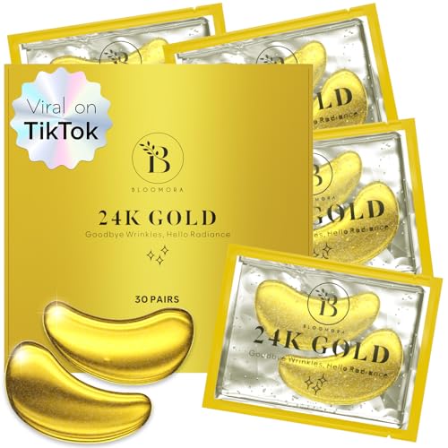 51ntGTIf6tL.jpg BLOOMORA Augenpads (30 Paare) – Mit Niacinamid & Hyaluron gegen Augenringe – Bild 1