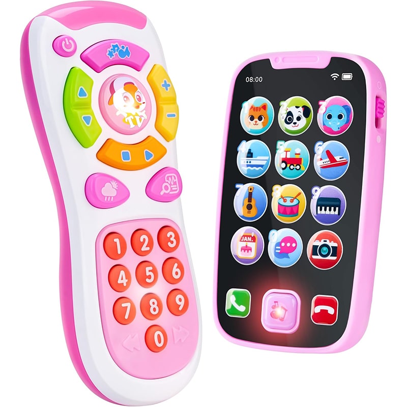 JOYIN Rosa Telefon Baby Spielzeug Handy Ab 1 Jahr JOYIN Rosa Telefon Baby Spielzeug Handy Ab 1 Jahr