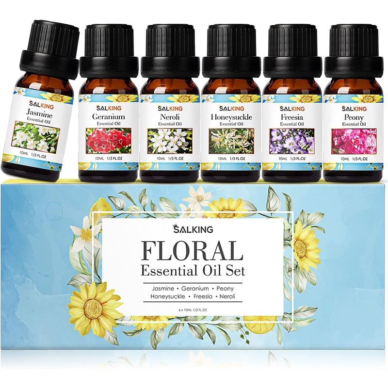 SALKING 1 SALKING Ätherische Öle Set – 6x10ml Duftöle für Aromatherapie & Geschenkideen