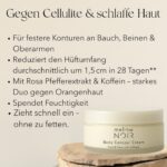 mellow NOIR Body Contour Cream 200 ml – Straffende Körpercreme gegen Cellulite – Für Bauch, Beine und Oberarme – Schnell einziehend – Bild 3