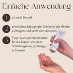 mellow NOIR Intensive Repair Hand & Nail Cream 100 ml – Handcreme für trockene und raue Hände – Mit 10% Sheabutter – Schnell einziehend – Bild 3