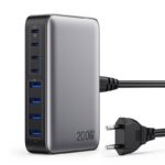 Feob 200W USB-C Ladegerät 8-Port mit GaN III – Schnellladung für Laptop & Smartphone