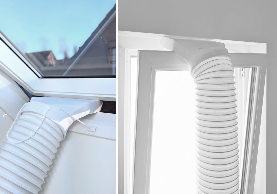 519HB1cZeLL._SY787_.jpg Klimaanlage Abluftschlauch Adapter – Universal Fensteradapter für mobile Klimageräte – Bild 1
