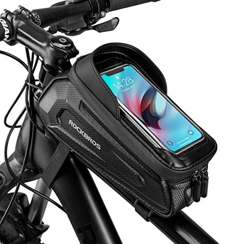 51evlqmUGAL._SY500_.jpg ROCKBROS Fahrrad Rahmentasche mit TPU Touchscreen – Wasserabweisend für Smartphones bis 6,4 Zoll – Bild 1