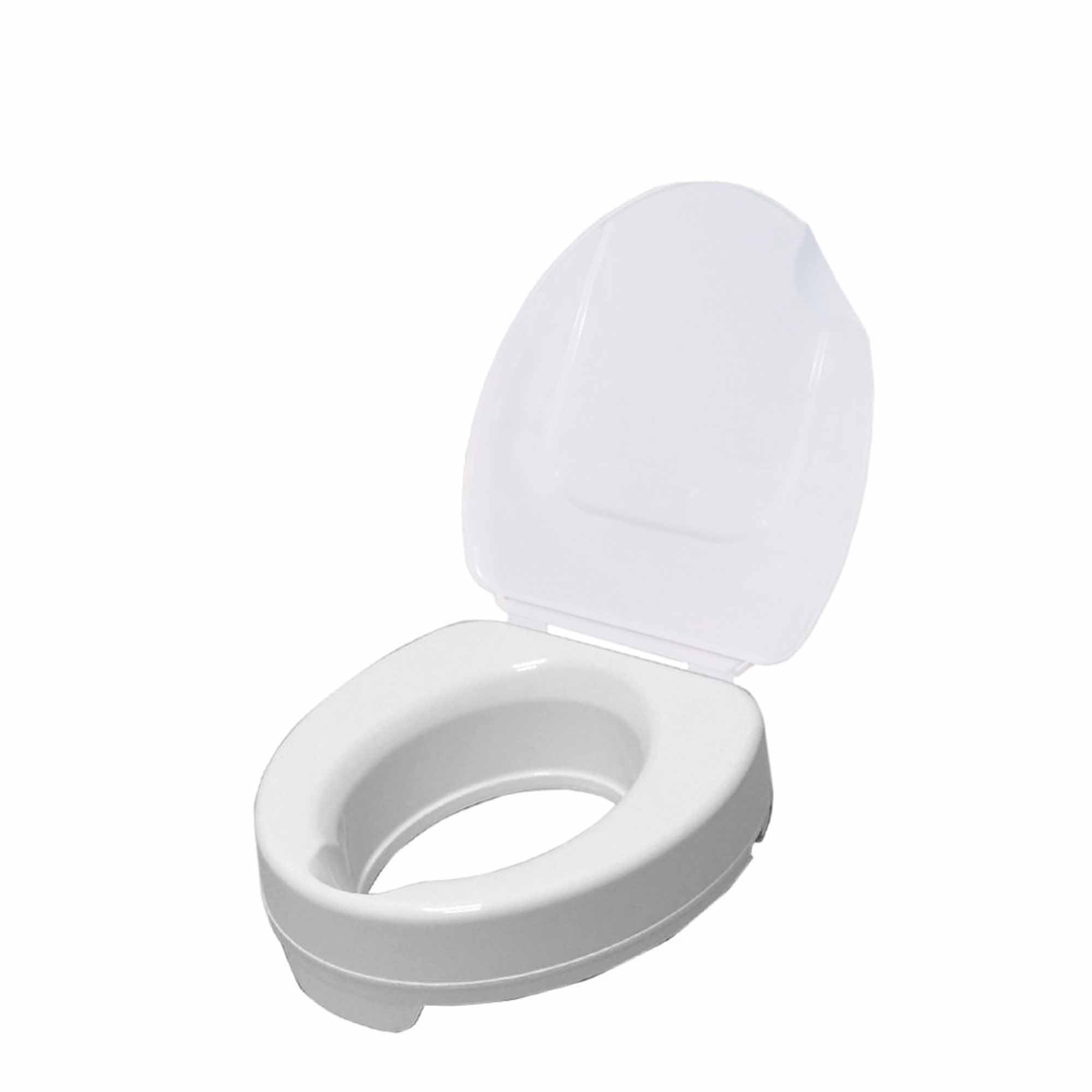 51gAtT2OML._SY2000_.jpg Drive Medical Toilettensitzerhöhung Ticco 2G mit Deckel – 10 cm Erhöhung für sicheren Halt – Bild 1