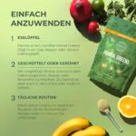 Primal Harvest Super Greens Pulver mit 27 Pflanzenstoffen – Spirulina & Weizengras, 30 Portionen – Bild 4