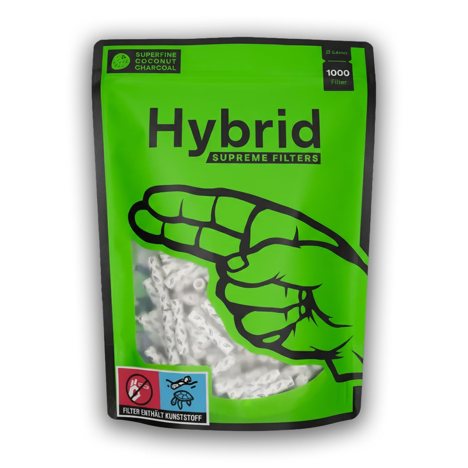 615d5oefYPL._SY1500_.jpg Hybrid Supreme Aktivkohlefilter 6,4mm – 1000er Vorratspackung mit Patentierter Hybrid-Technologie – Bild 1