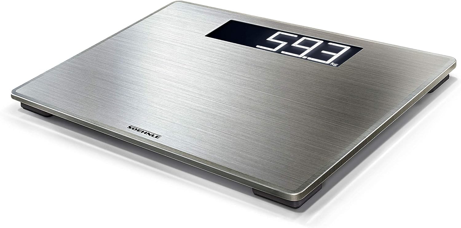 618OLuRbjVL._SY742_.jpg Soehnle Style Sense Safe 300 Personenwaage – Digitalwaage mit XXL-Display & Edelstahl – Bild 1