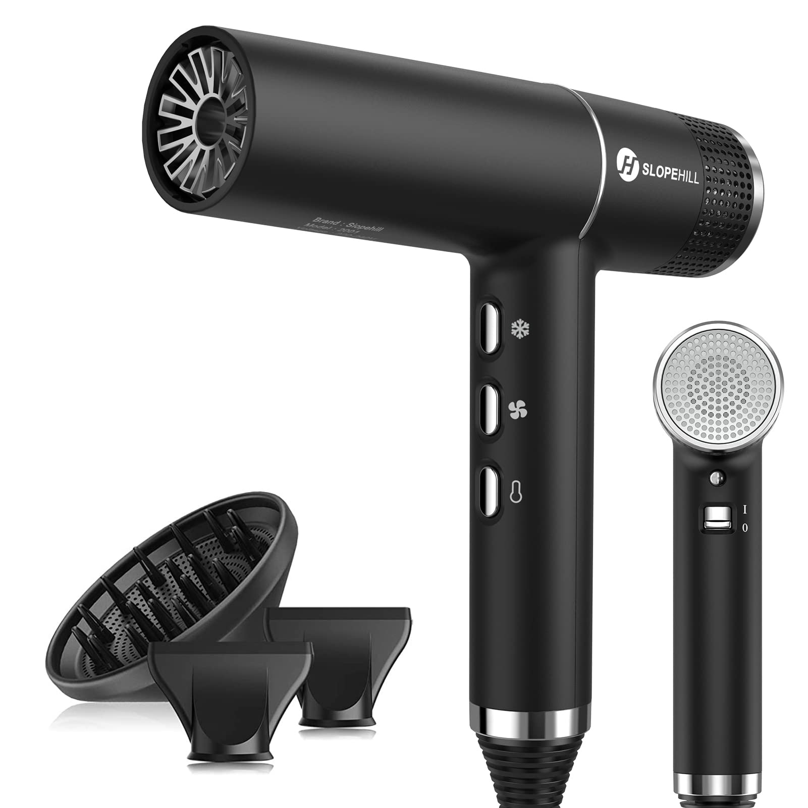 619T5XeZV2L._SY1601_.jpg Slopehill IQ Perfetto Haartrockner 2000W – Bürstenlos mit Ionentechnologie & Mikrofilter – Bild 1