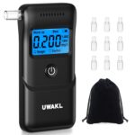 UWAKL Alkoholtester mit Halbleitersensor – Professionelles Promillemessgerät mit LCD-Display