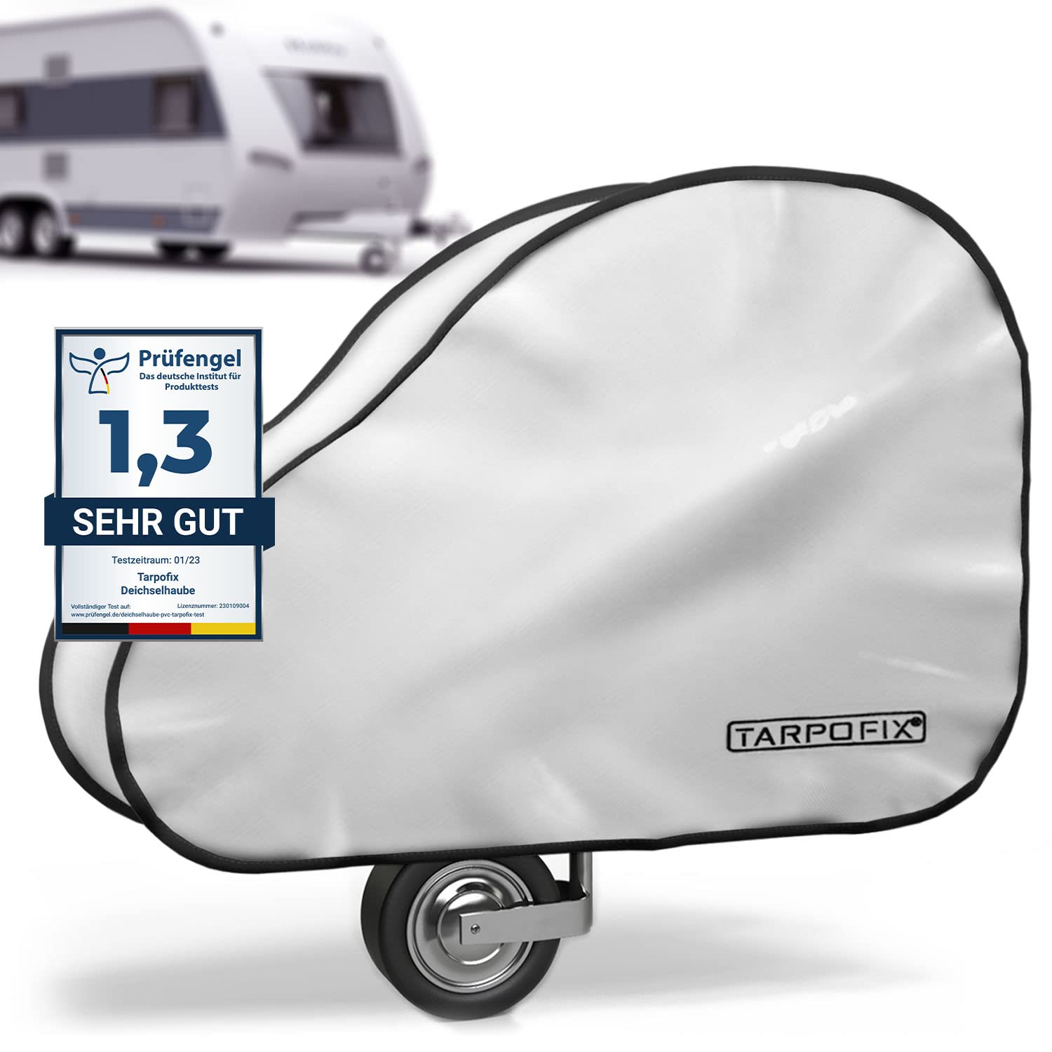 61FCTXxnnOL._SY1500_.jpg Tarpofix Deichselabdeckung Wohnwagen – PVC Planenmaterial universal für Anhänger – Bild 1