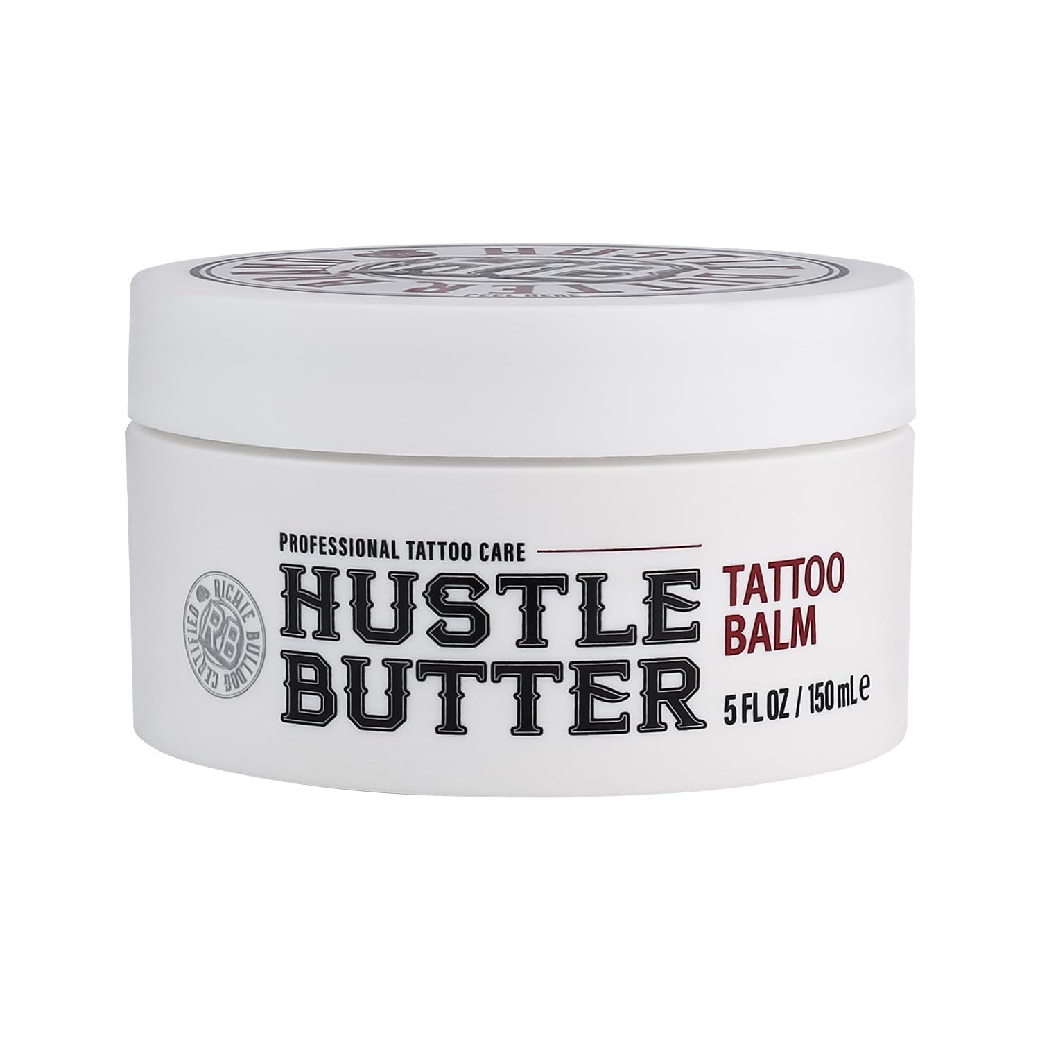 61FkQcQaSCL._SY1500_.jpg BodySupply Tattoo Hustle Butter Deluxe Original 150 ml – Professioneller Tattoo-Balsam – Bild 1