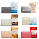 SKINBRO Probierset Männer – 4 Duschseifen & Shampoo mit Aufbewahrungsbox