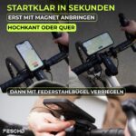 FESCHD Fahrrad-Handyhalterung mit Doppelsicherung – Universal für alle Smartphones – Bild 3
