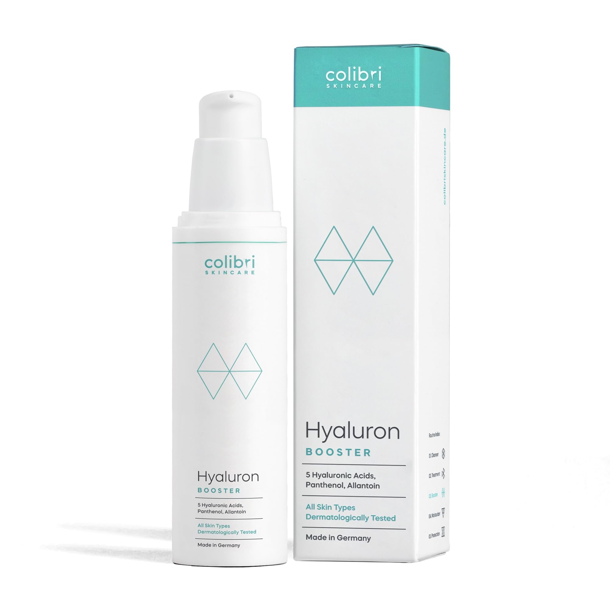 61NBLTW2itL._SY2000_.jpg 50 ml Hyaluron Booster von colibri skincare – hochdosiertes Hyaluronsäure Serum gegen Falten & Feuchtigkeitsverlust für Damen & Herren – Bild 1