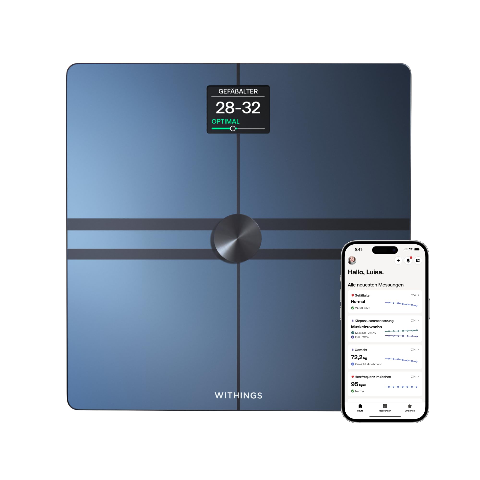 61VpmfhalzL._SY2000_.jpg Withings Body Comp – WLAN Smart Waage mit Körperanalyse & Herz-Kreislauf-Check – Bild 1