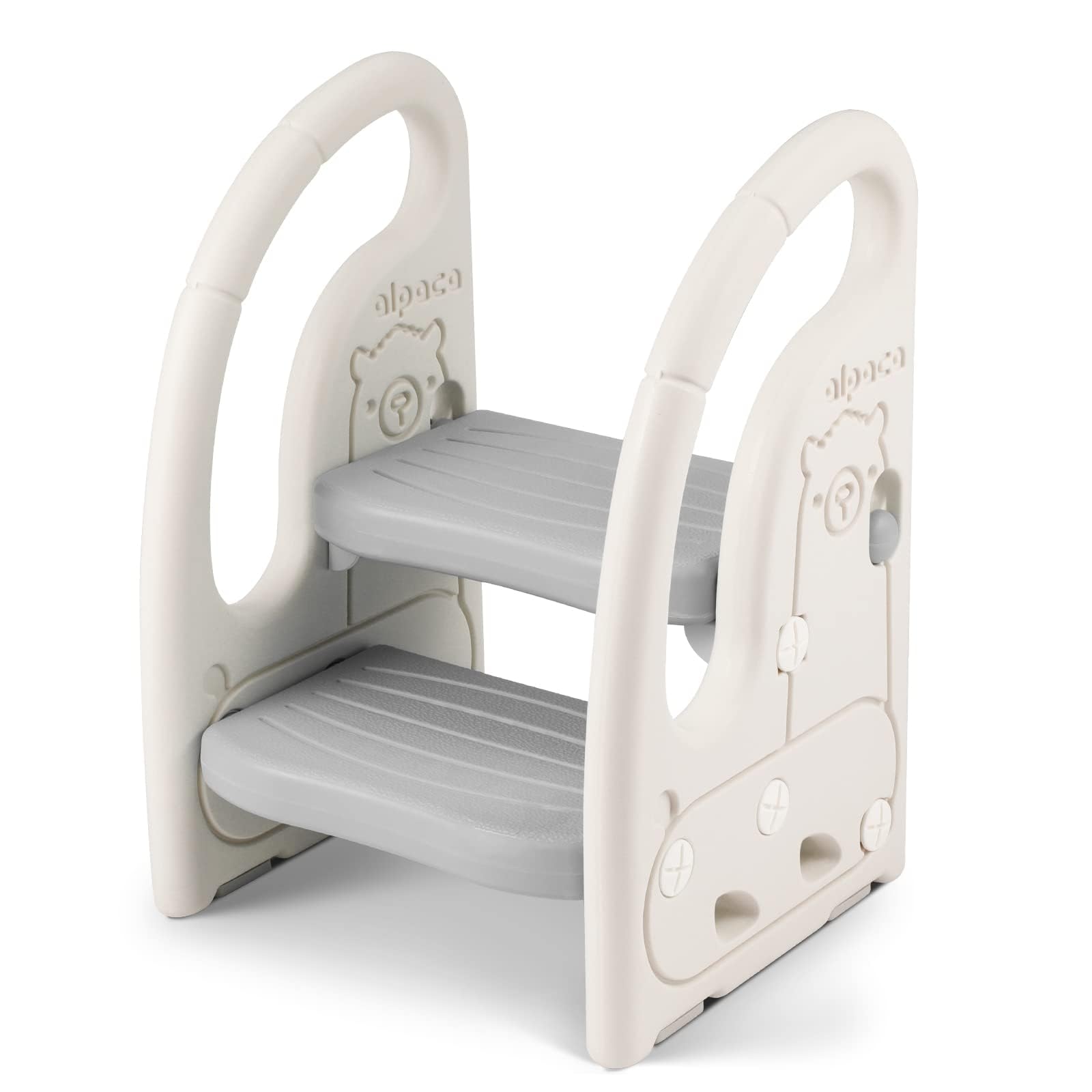 61ZFFFaDPLL._SY1600_.jpg Onasti Tritthocker 2-Stufen Höhenverstellbar – Kinderschemel mit Handgriff für 1,5–6 Jahre – Bild 1