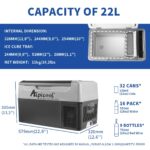 Alpicool G22 22L Kompressor-Kühlbox – Tragbarer Gefrierkühlschrank 12/24V für Auto & Camping – Bild 2