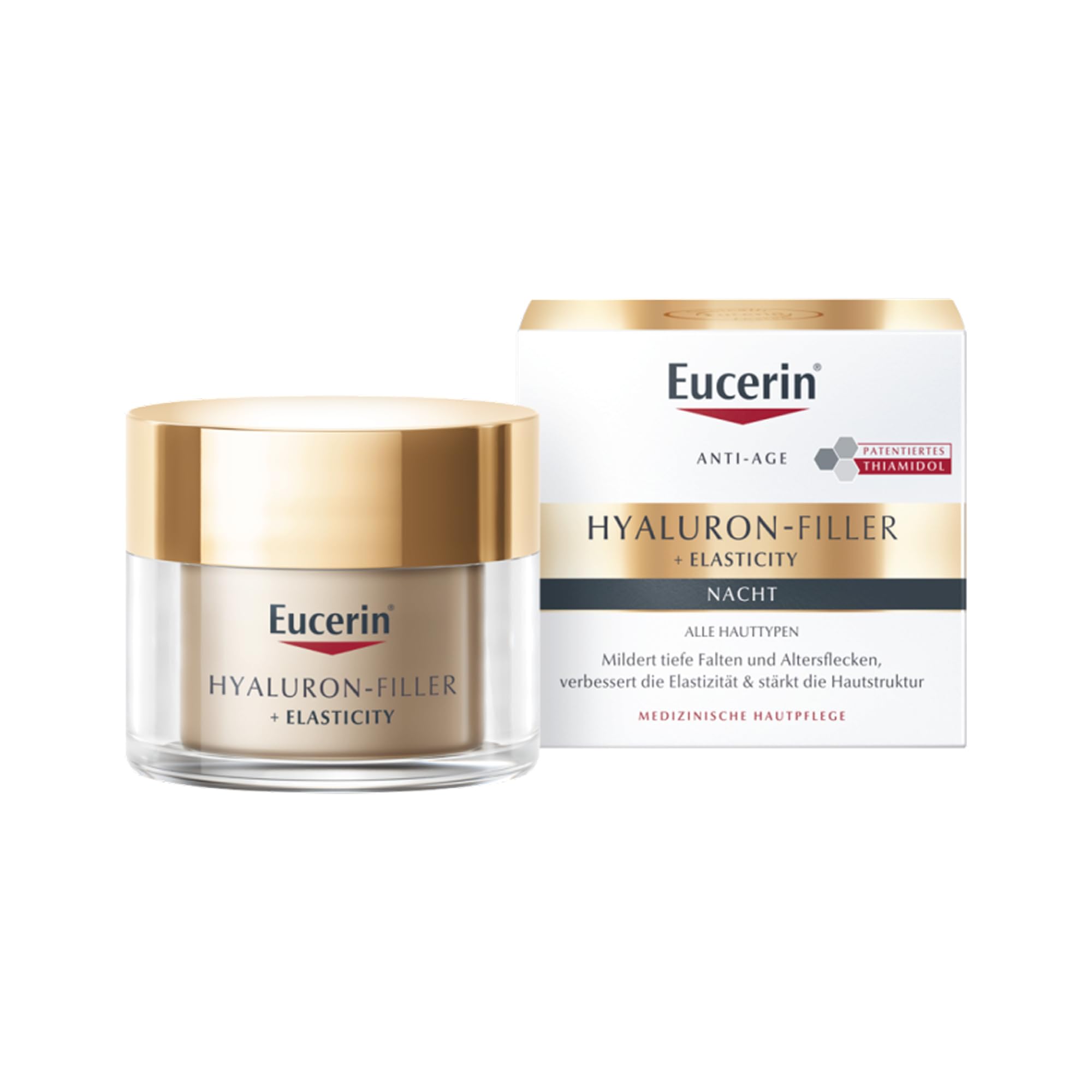 61h5dOZ3VL._SY2000_.jpg 50 ml Eucerin Hyaluron-Filler + Elasticity Nachtpflege – Anti-Aging Gesichtscreme mit Hyaluronsäure & Thiamidol für alle Hauttypen – Bild 1
