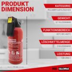 Gloria Auto-Pulverlöscher P2 GM 2 kg – Kompakter Feuerlöscher für Kfz & Haushalt – Bild 2