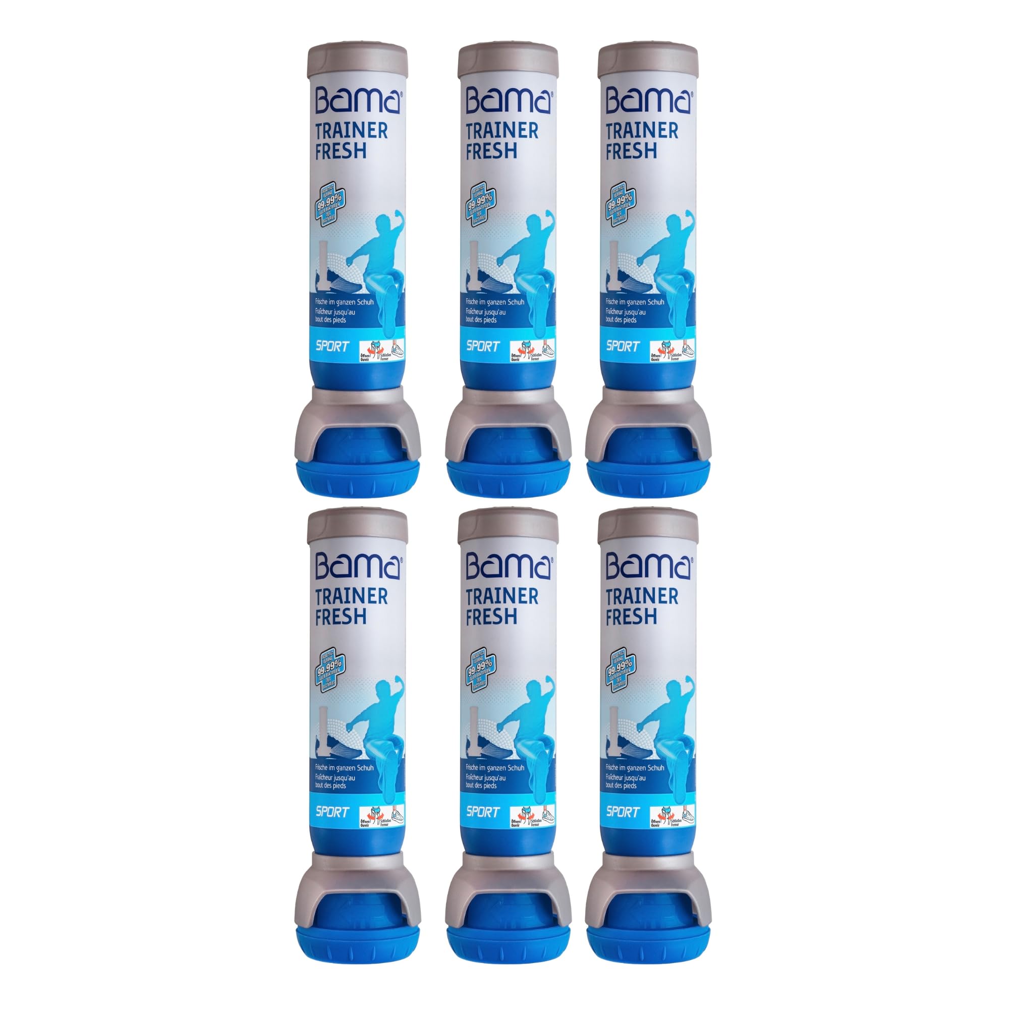 711hPveYeIL._SY2000_.jpg Bama Trainer Fresh Schuh Deo Set 6 x 100ml – Antibakterielles Schuhspray für Frische – Bild 1
