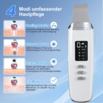 Yeerain Ultraschall-Porenreiniger mit 4 Modi & rotem/blauem Licht – Gesichtsreinigungsgerät – Bild 3