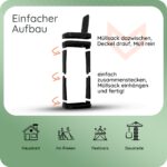 Novaliv Müllsackständer mit Deckel für 70–120L – Stabiler Gelbesack-Halter Made in Germany – Bild 7
