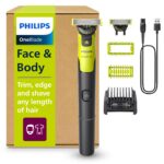 PHILIPS OneBlade 360 Face & Body – 3-in-1 Rasierer, Trimmer & Bodygroomer mit App