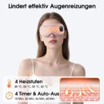 EASICUTI Wärmeaugenkompresse mit 4 Temperaturstufen – Schlafmaske für trockene Augen – Bild 3