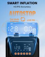 Aurethryon Elektrische SUP Pumpe 20 PSI mit Akku & 12V – Hochdruck Luftpumpe für Paddleboard – Bild 5