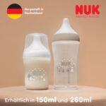 NUK Perfect Match Glas-Babyflaschenset 120 ml & 230 ml – Adaptive Babyflasche ab 3 Monate – Bild 9