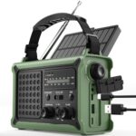 ROCAM Notfallradio mit Handkurbel & Solarpanel – 12000mAh Batterie für Camping & Notfälle