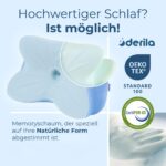 Derila Ergo Nackenkissen Memory Foam – Ergonomische Unterstützung für alle Schlafpositionen – Bild 4