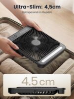 Warmco D4 Akku Camping Ventilator 20000mAh – 48h Laufzeit mit LED & Haken – Bild 4