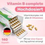 Glycowohl Vitamin B Komplex hochdosiert – 140 Kapseln mit allen 8 B-Vitaminen – Bild 2